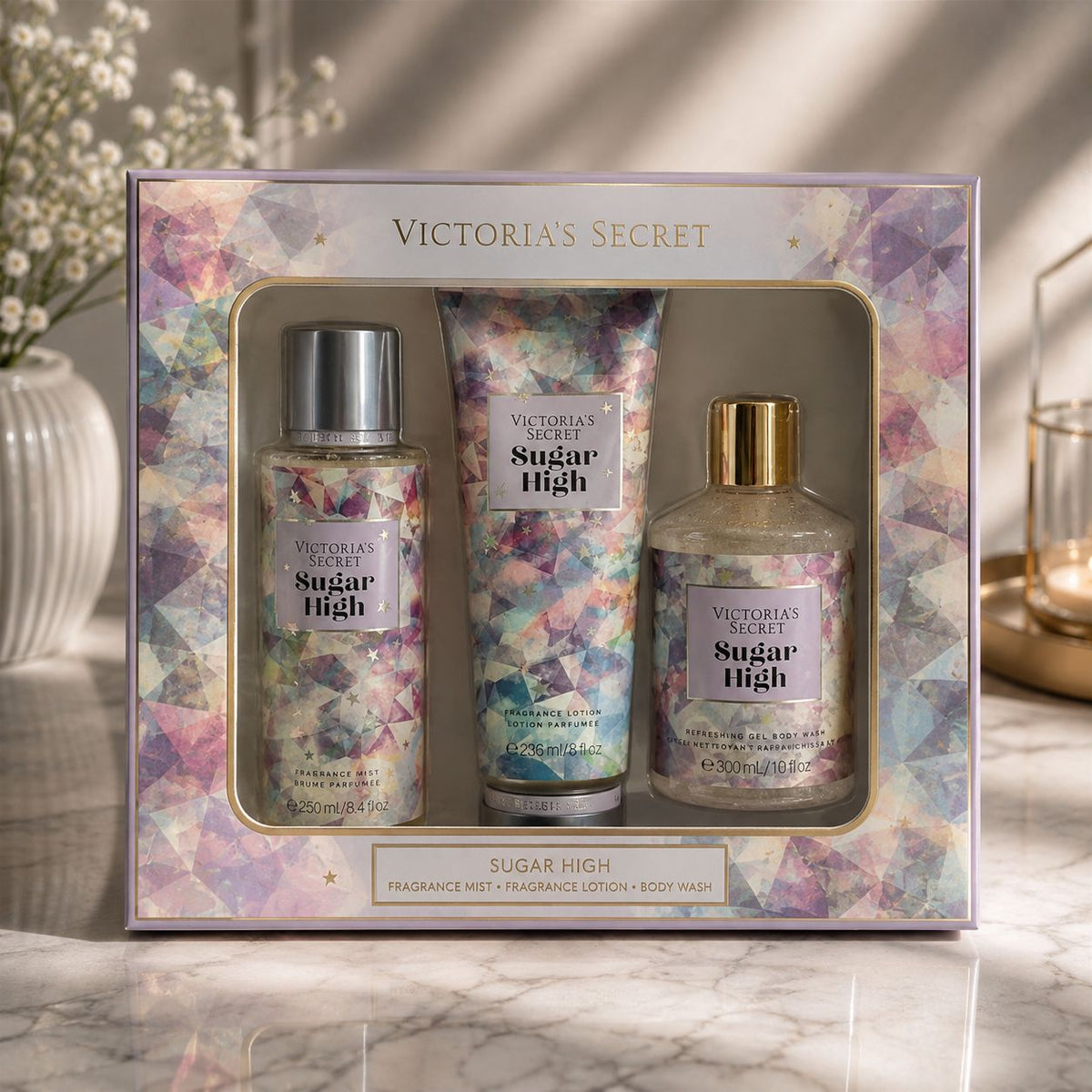 Victoria Secret Sugar High Combo Set 3in1