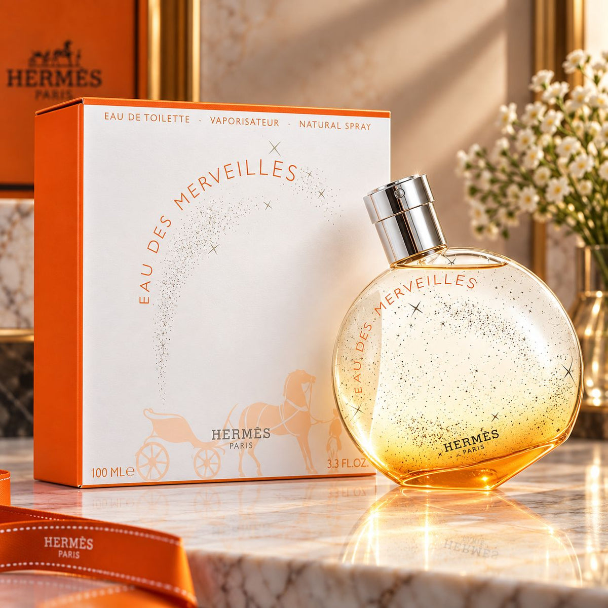 Hermes Eau des Merveilles for Women Eau de Toilette 3.3 fl oz