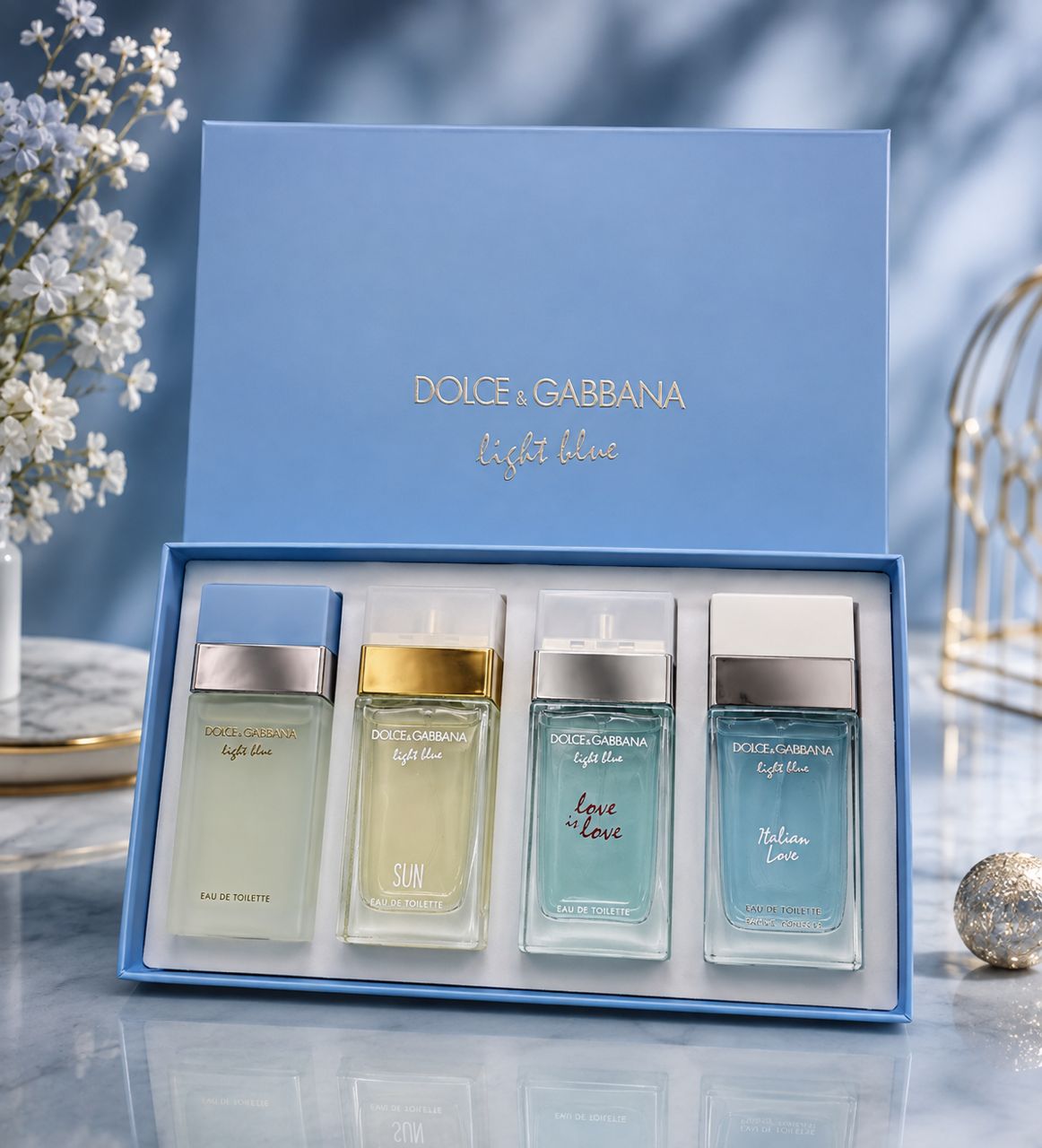 DOLCE AND GABBANA 4 IN 1 GIFT SET 4 × 30ML