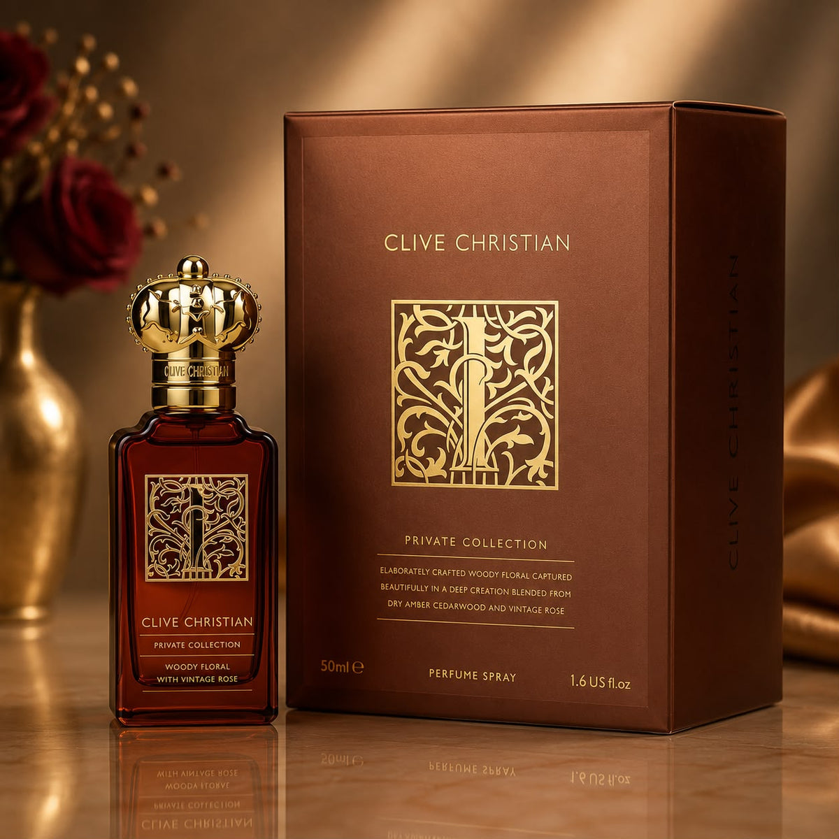 CLIVE CHRISTIAN Woody Floral With Vintage Rose Eau De Parfum 50ml