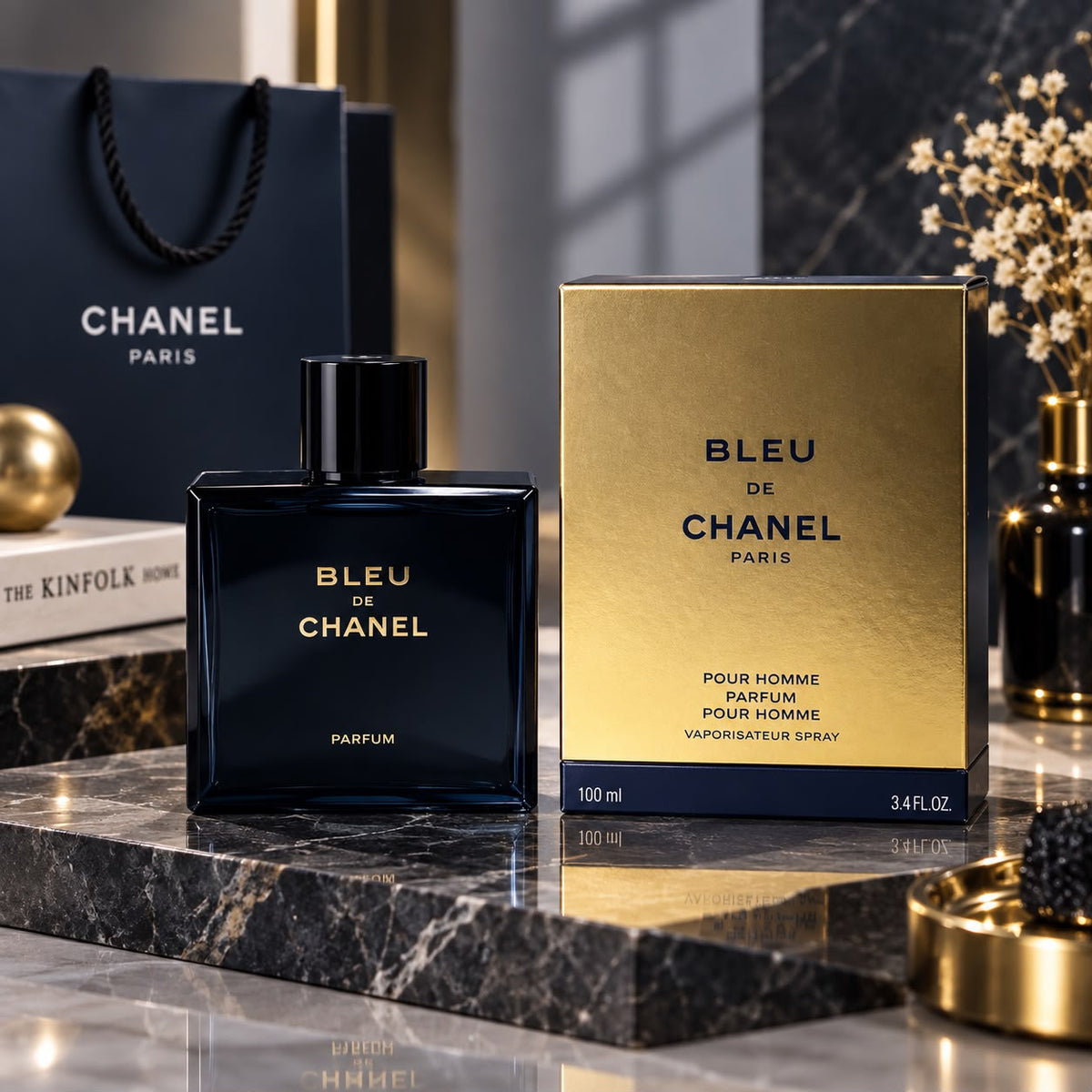 Chanel Wood Box Blue Essence Edition 100ml Chanel Bleu de Chanel Parfum