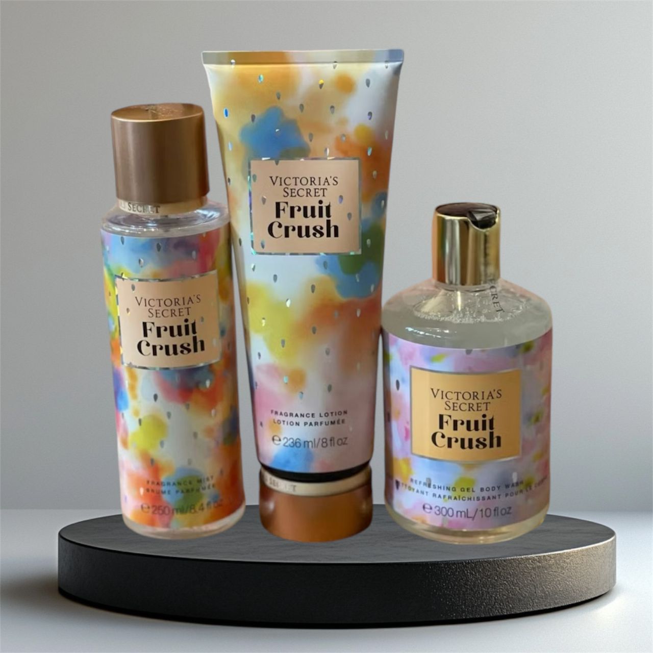 VICTORIA SECRET FRUIT CRUSH MIST BODY LOTION BATH WASH SET