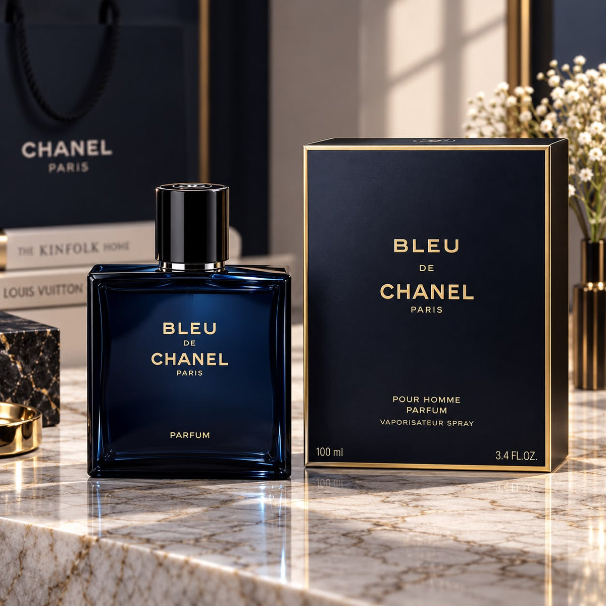 Chanel Wood Box Blue Essence Edition 100ml Chanel Bleu de Chanel Parfum