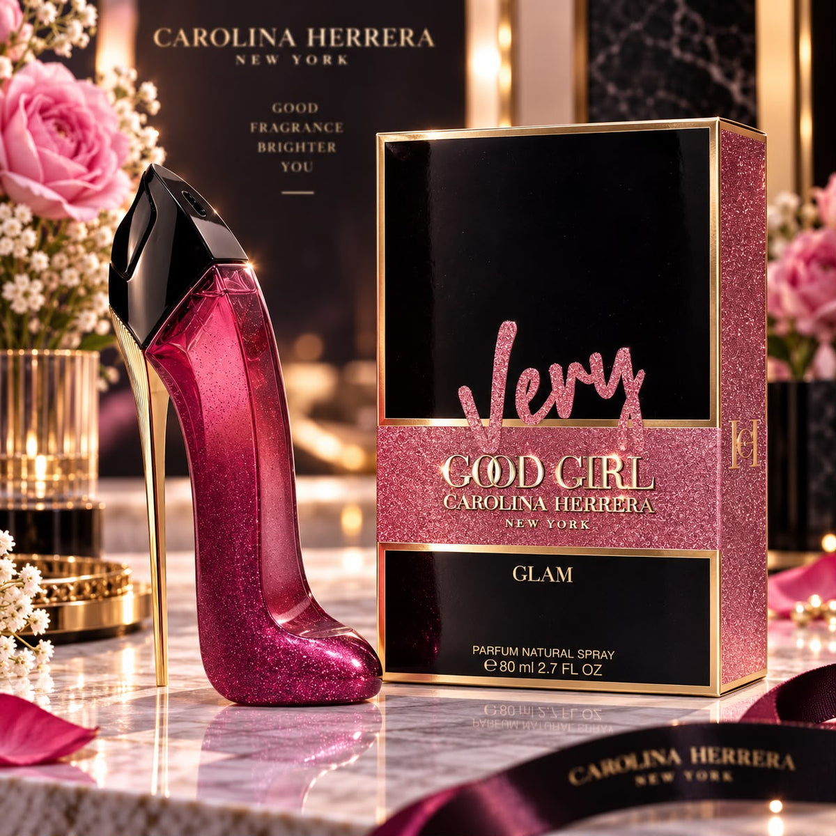Carolina Helera very good girls Purple high Heels Glam EDP85ml