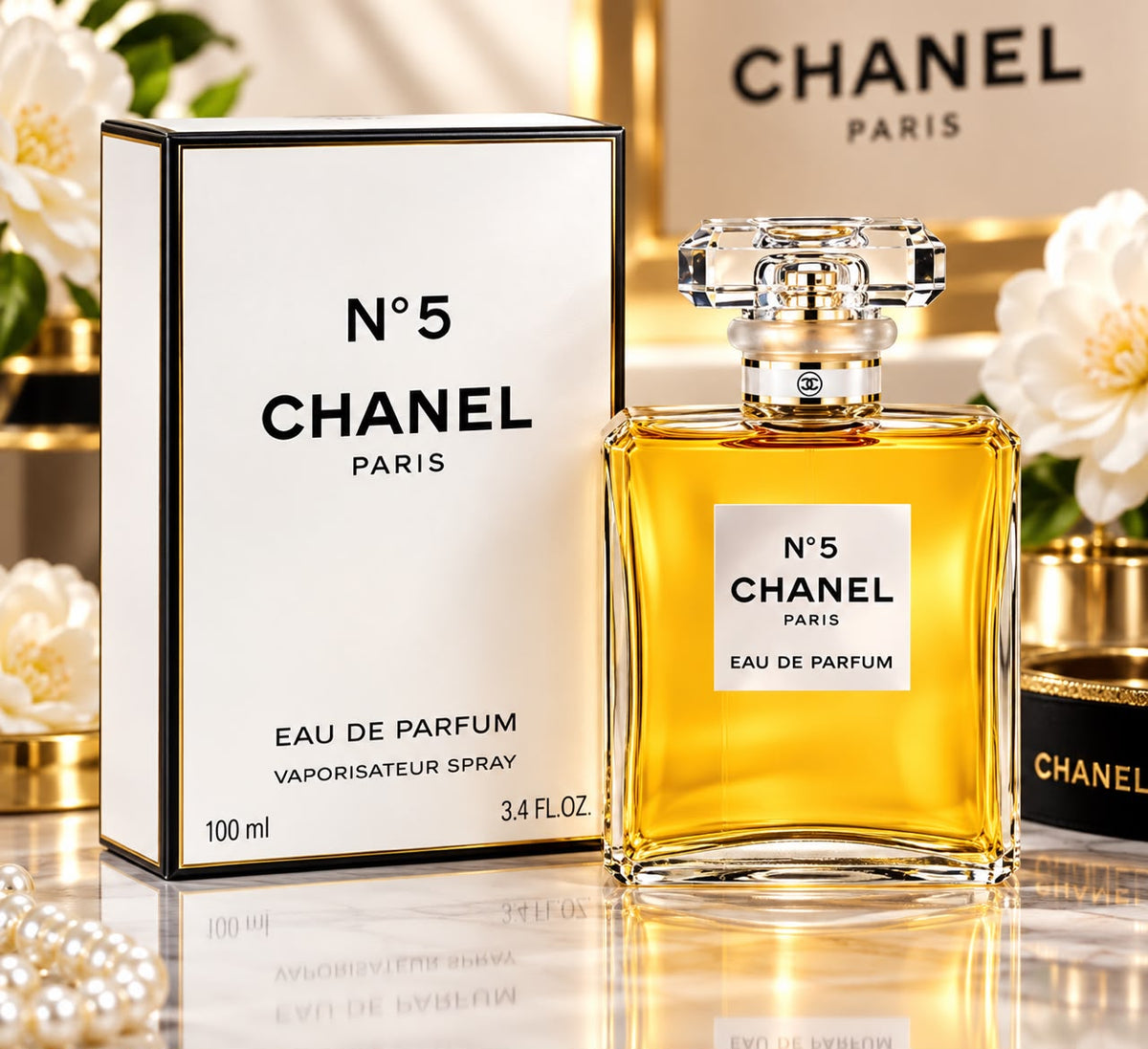 Chanel No. 5 Eau de Parfum Spray, Perfume for Women,100 ml